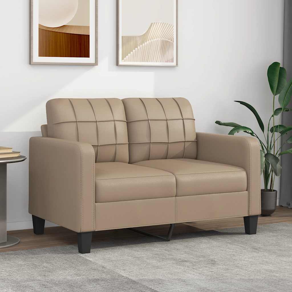 Fauteuil Club Haut de Gamme en Similicuir-Cappuccino-120 cm-La-Fabrique-Industrielle