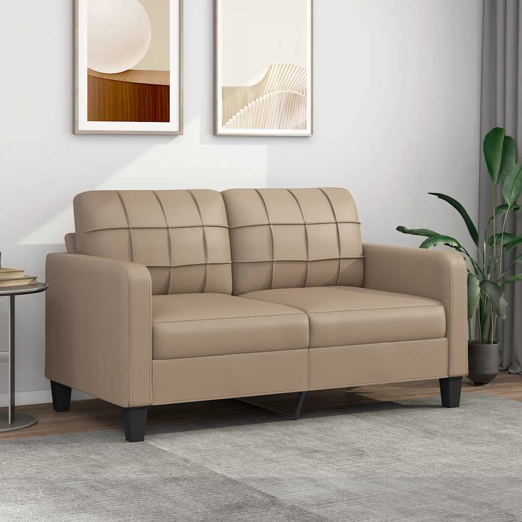 Fauteuil Club Haut de Gamme en Similicuir-Cappuccino-140 cm-La-Fabrique-Industrielle