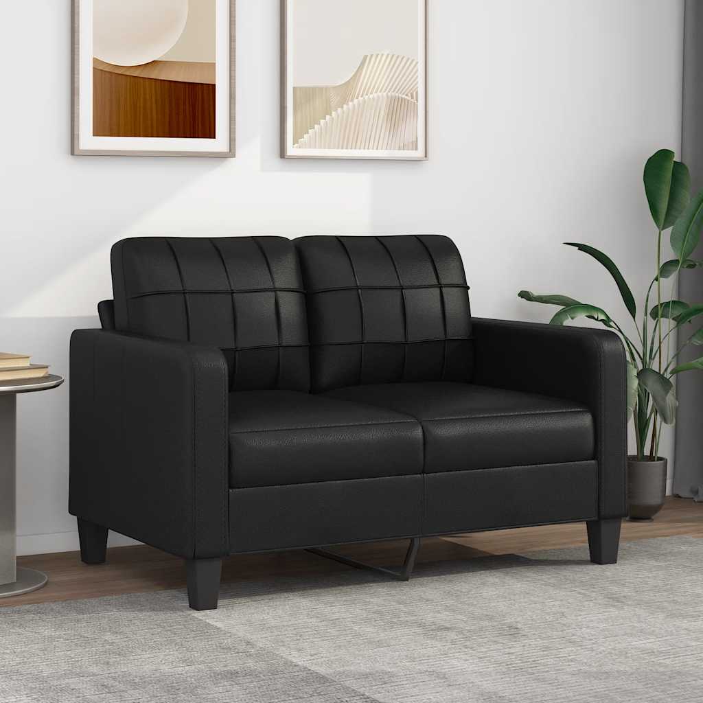 Fauteuil Club Haut de Gamme en Similicuir-Noir-120 cm-La-Fabrique-Industrielle