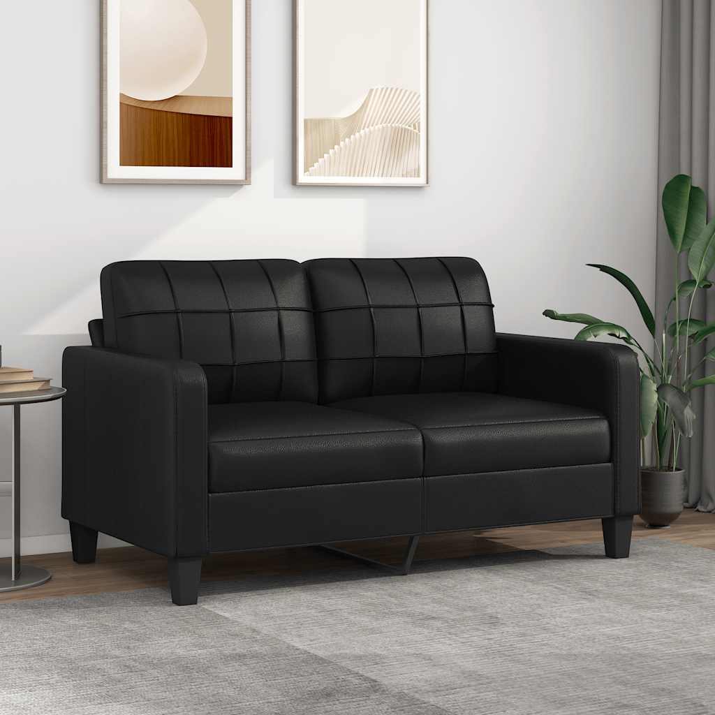 Fauteuil Club Haut de Gamme en Similicuir-Noir-140 cm-La-Fabrique-Industrielle