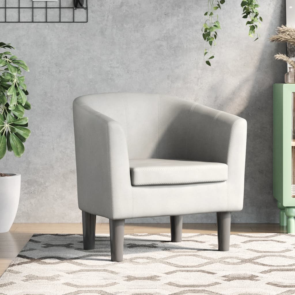 Fauteuil Club en Cuir Rouge Authentique-Blanc-Sans repose-pied-1-La-Fabrique-Industrielle
