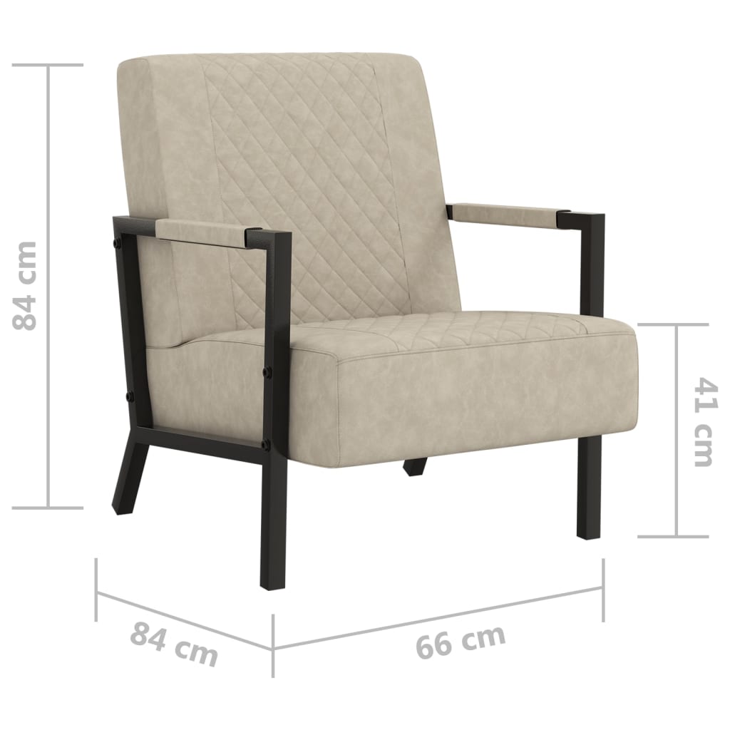 Fauteuil Club en Similicuir Gris Anthracite-La-Fabrique-Industrielle