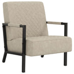 Fauteuil Club en Similicuir Gris Anthracite-La-Fabrique-Industrielle