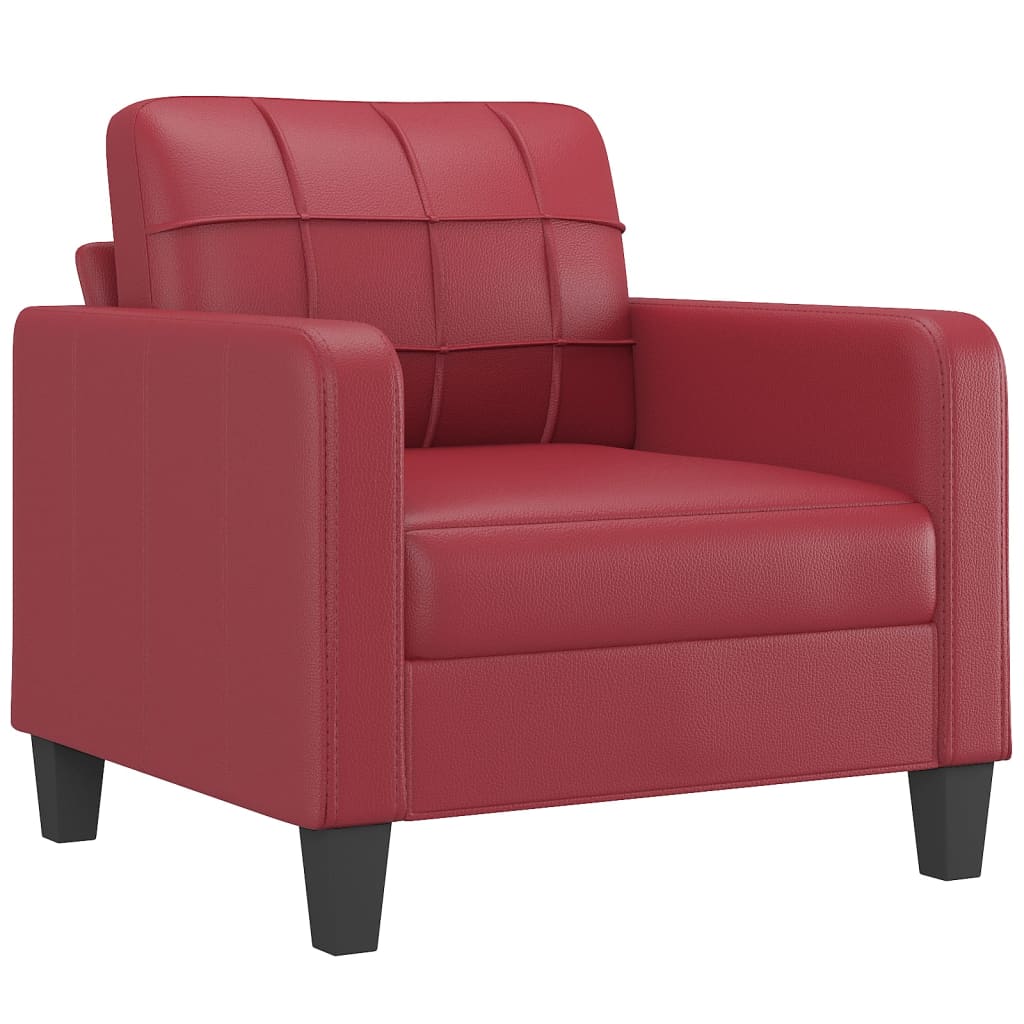 Fauteuil Club en Similicuir avec Repose-Pied-La-Fabrique-Industrielle