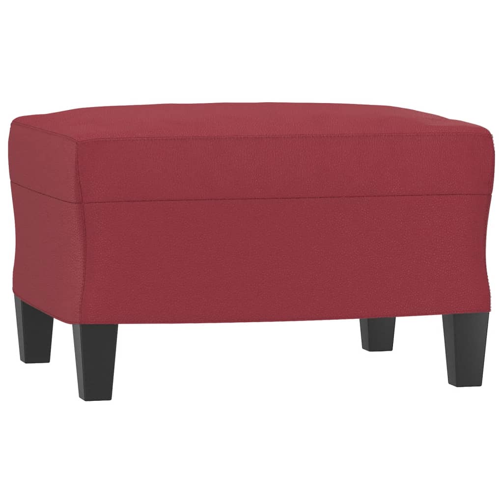 Fauteuil Club en Similicuir avec Repose-Pied-La-Fabrique-Industrielle