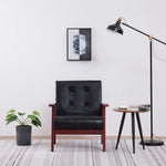Fauteuil Industriel Vintage en Similicuir-Noir-1-La-Fabrique-Industrielle