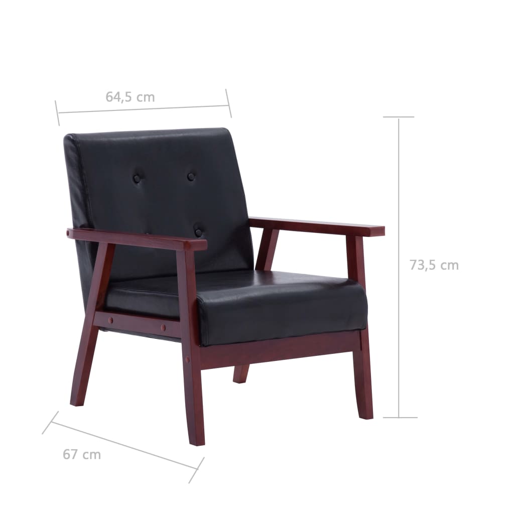 Fauteuil Industriel Vintage en Similicuir-La-Fabrique-Industrielle
