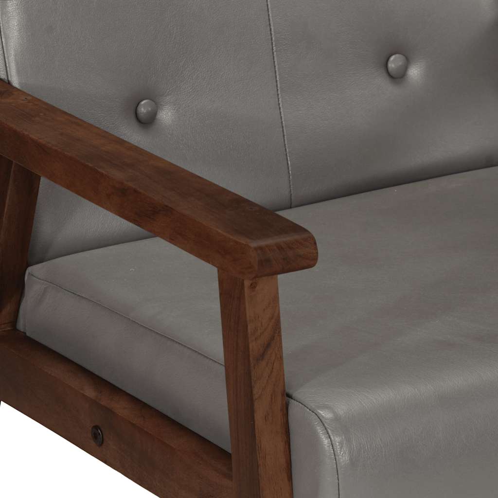 Fauteuil Industriel en Cuir et Bois-La-Fabrique-Industrielle