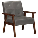 Fauteuil Industriel en Cuir et Bois-La-Fabrique-Industrielle