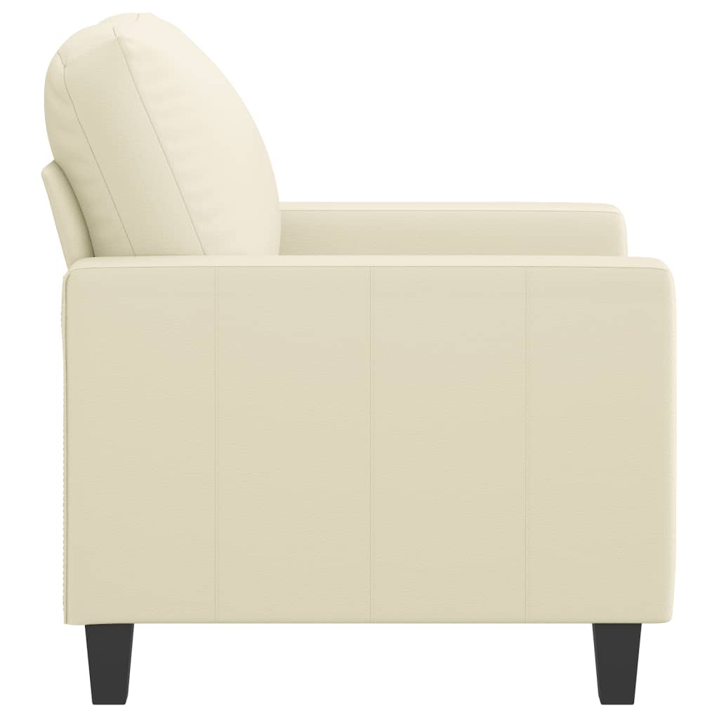 Fauteuil Industriel en Similicuir Crème-La-Fabrique-Industrielle