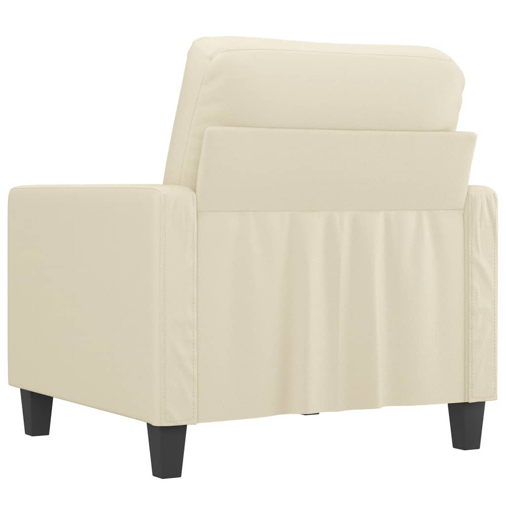 Fauteuil Industriel en Similicuir Crème-La-Fabrique-Industrielle