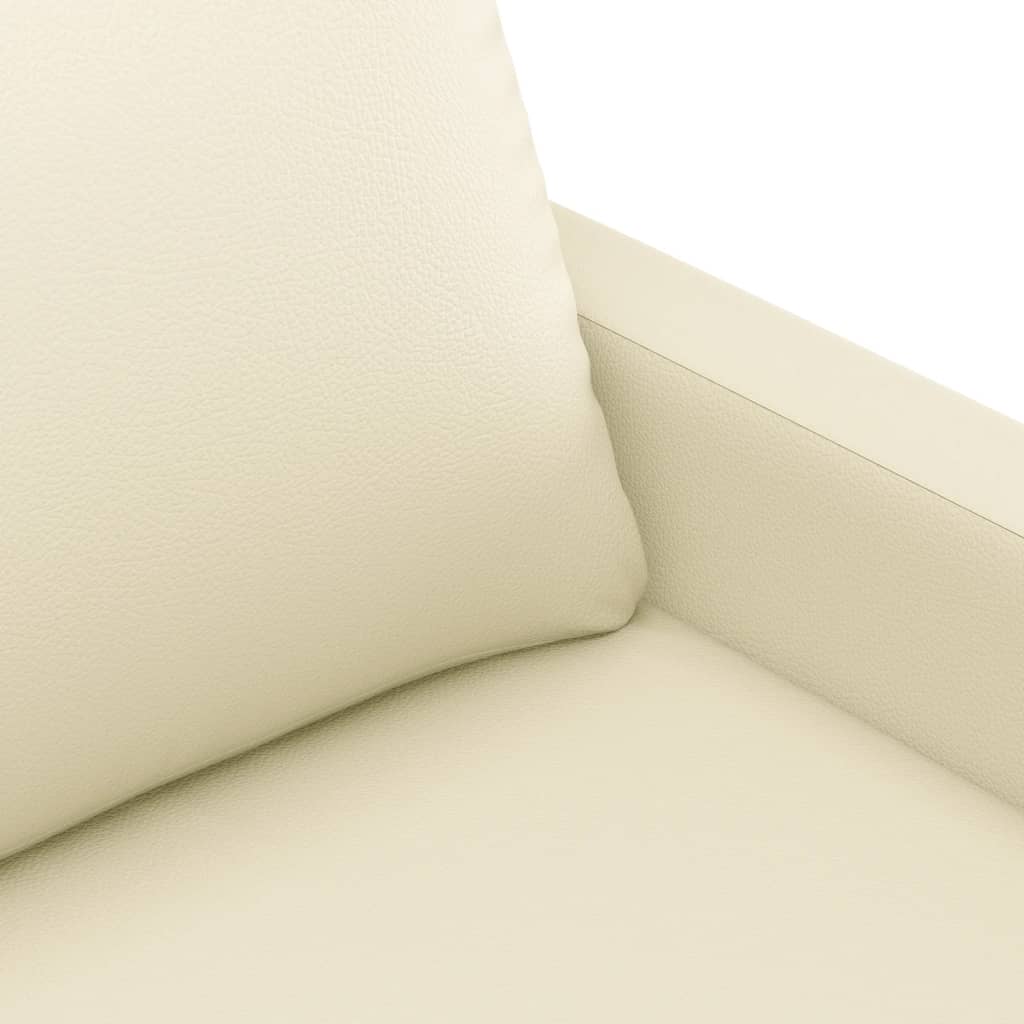 Fauteuil Industriel en Similicuir Crème-La-Fabrique-Industrielle