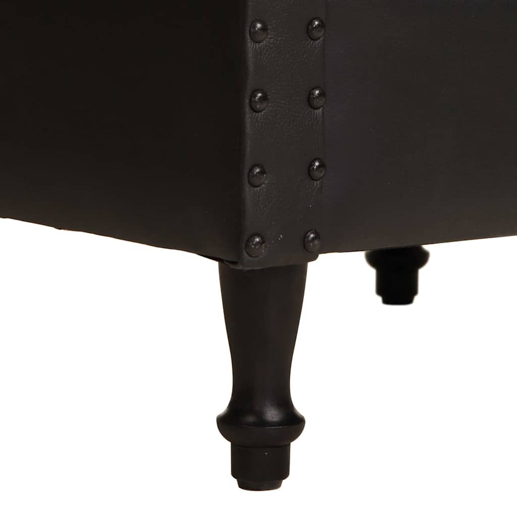 Fauteuil Relax Industriel en Simili Cuir Noir-La-Fabrique-Industrielle