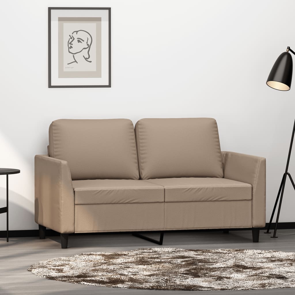 Fauteuil de Salon en Simili Cuir Cappuccino-Cappuccino-120 cm-La-Fabrique-Industrielle
