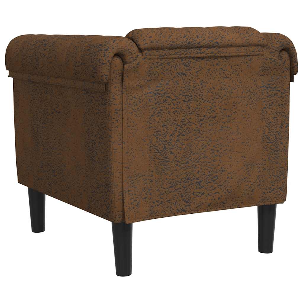 Fauteuil en Cuir Daim Style Industriel-La-Fabrique-Industrielle