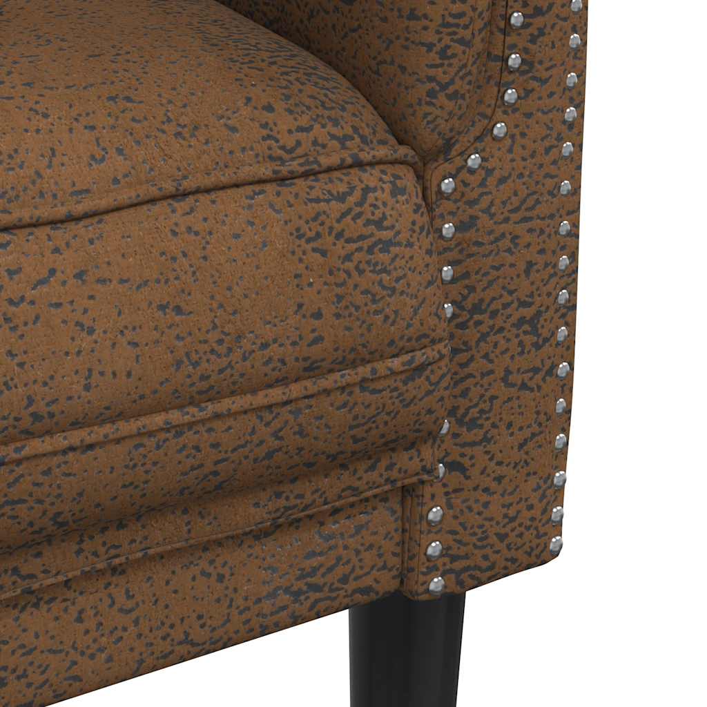 Fauteuil en Cuir Daim Style Industriel-La-Fabrique-Industrielle
