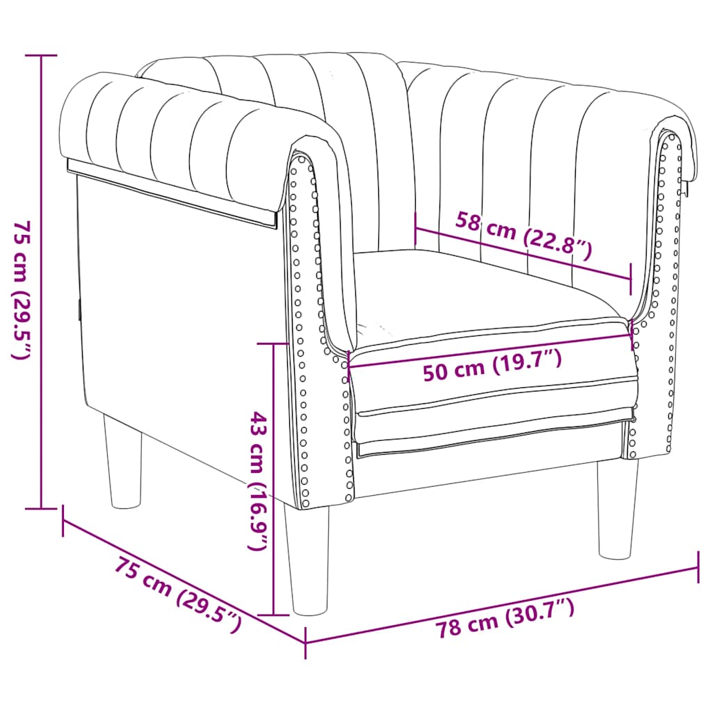 Fauteuil en Cuir Daim Style Industriel-La-Fabrique-Industrielle