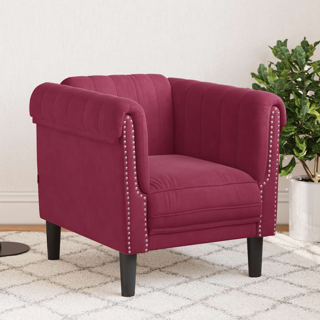 Fauteuil en Cuir Daim Style Industriel-wine?-Canapé-La-Fabrique-Industrielle