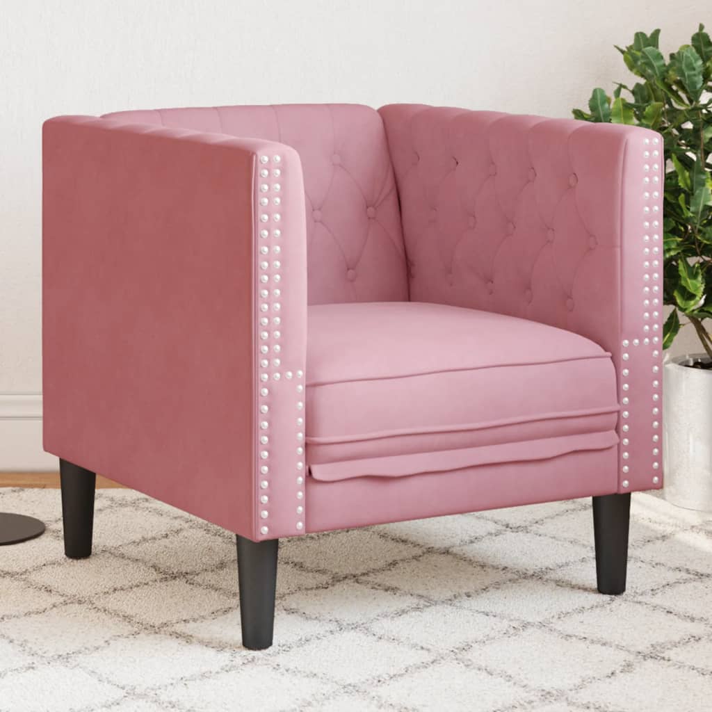 Fauteuil en Cuir Industriel Chesterfield-Rose-1 place-La-Fabrique-Industrielle
