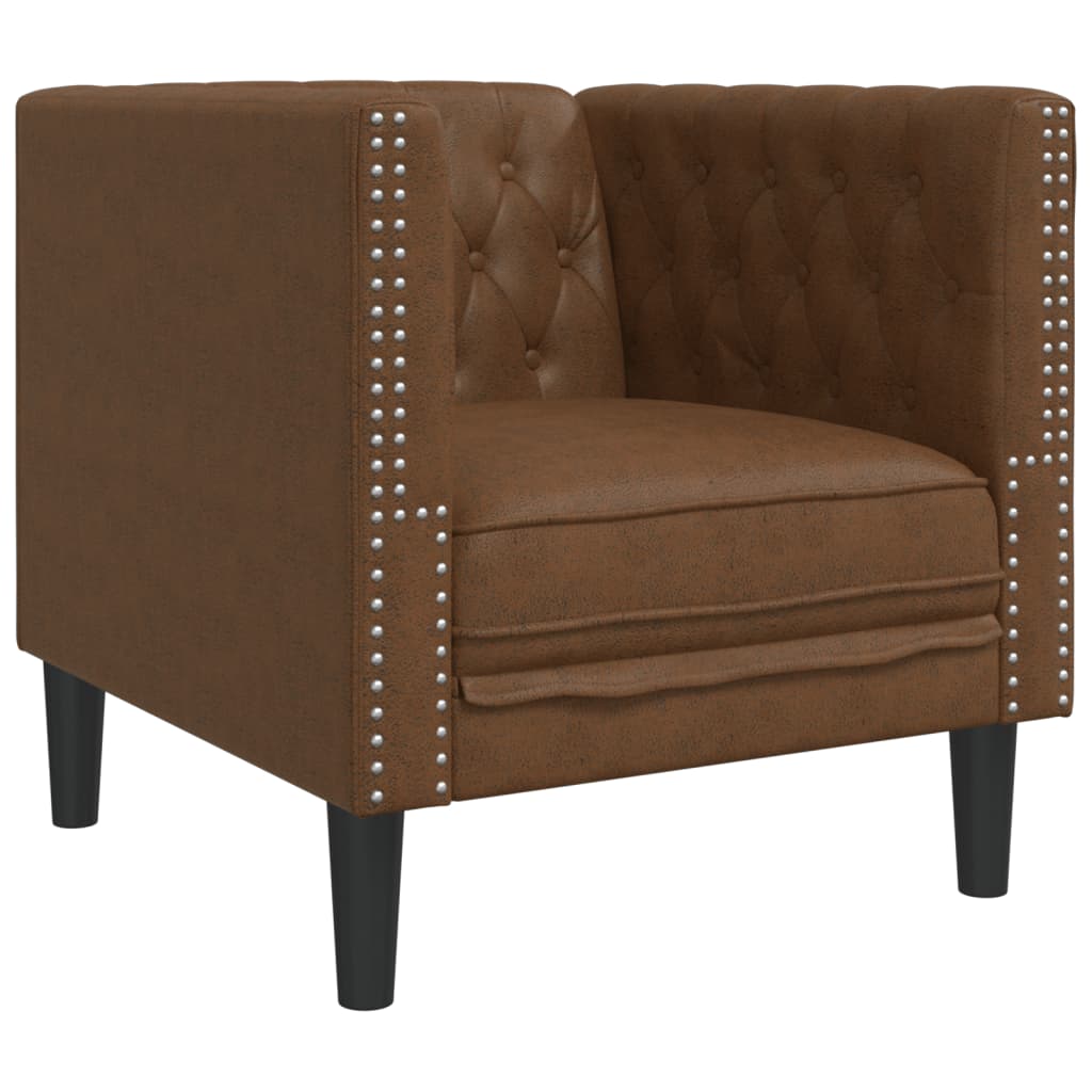 Fauteuil en Cuir Industriel Chesterfield-La-Fabrique-Industrielle