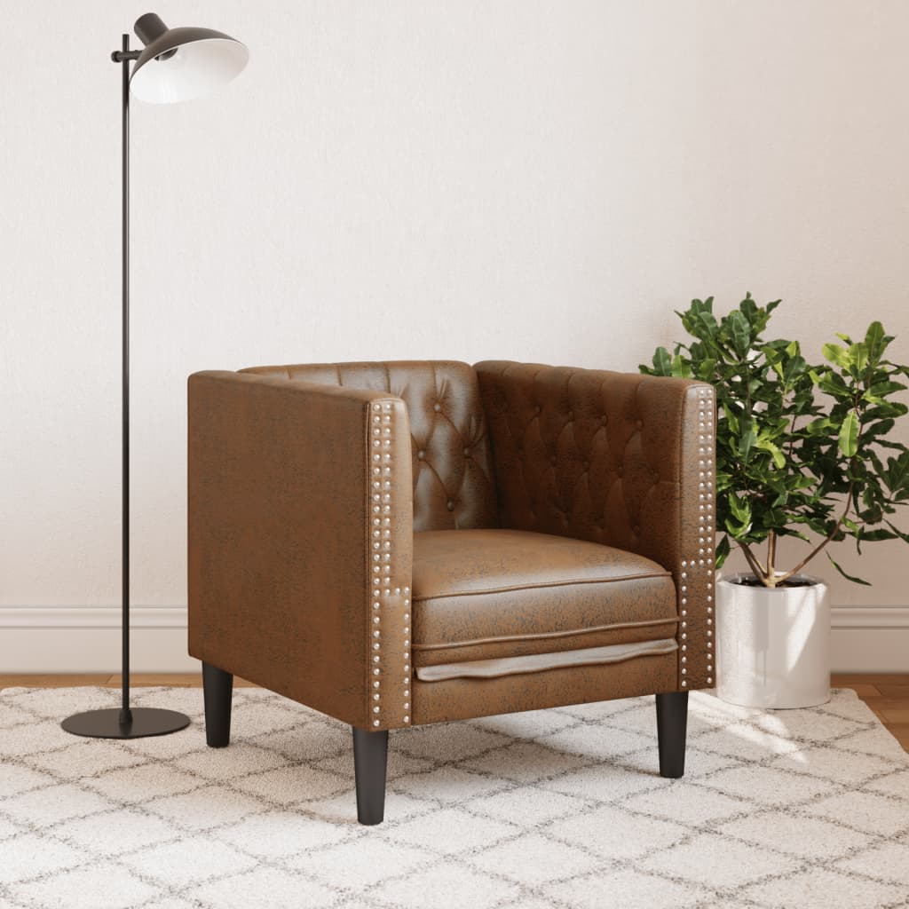 Fauteuil en Cuir Industriel Chesterfield-La-Fabrique-Industrielle