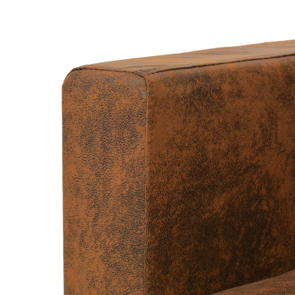 Fauteuil en Similicuir Marron Type Industriel-La-Fabrique-Industrielle