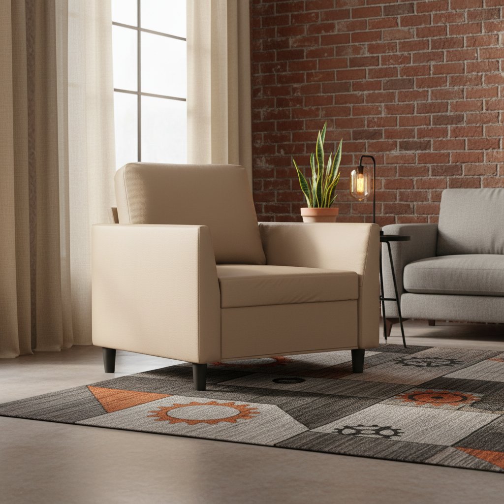 Fauteuil de Salon en Simili Cuir