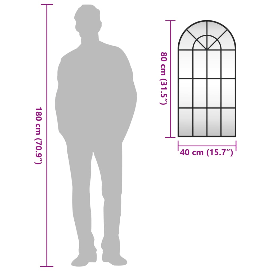 Grand Miroir Industriel en Arche-La-Fabrique-Industrielle