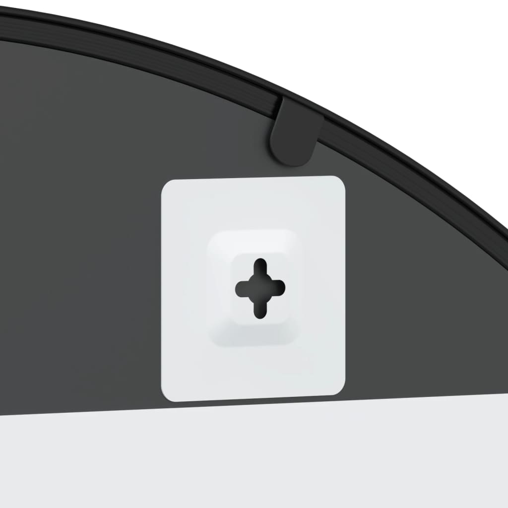 Grand Miroir Industriel en Fer Noir-La-Fabrique-Industrielle