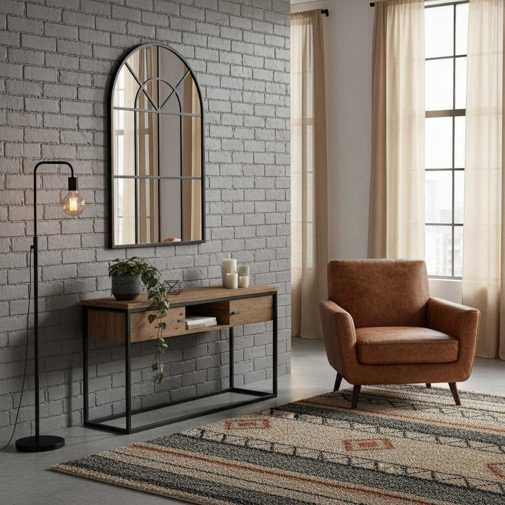 Grand Miroir Industriel en Arche