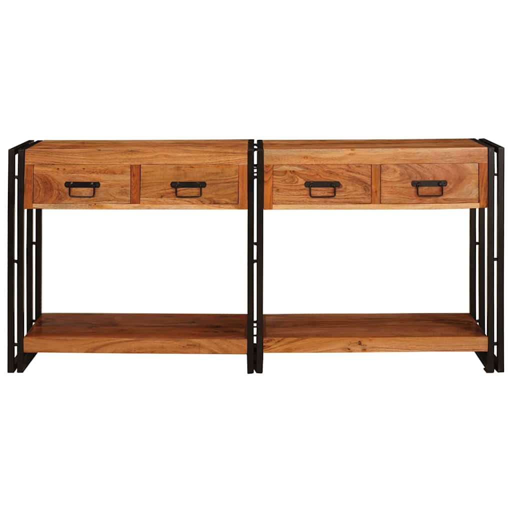 Grande Console en Bois Élégante et Industrielle-La-Fabrique-Industrielle