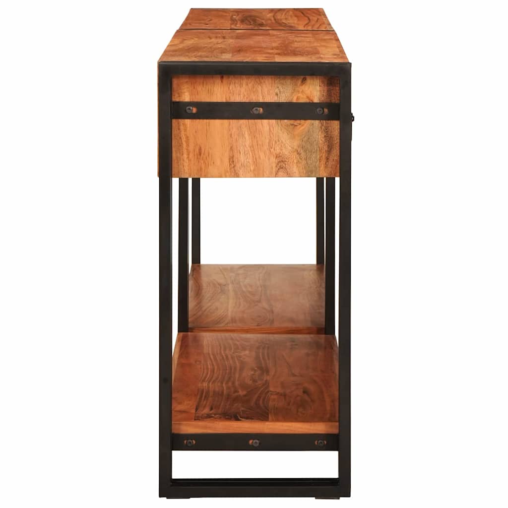 Grande Console en Bois Élégante et Industrielle-La-Fabrique-Industrielle