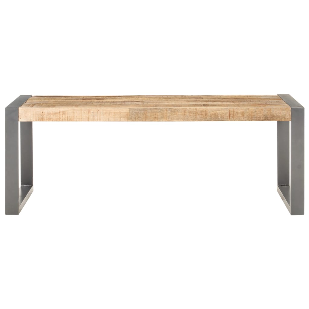 Grande Table Basse en Bois et Acier Industriel-La-Fabrique-Industrielle