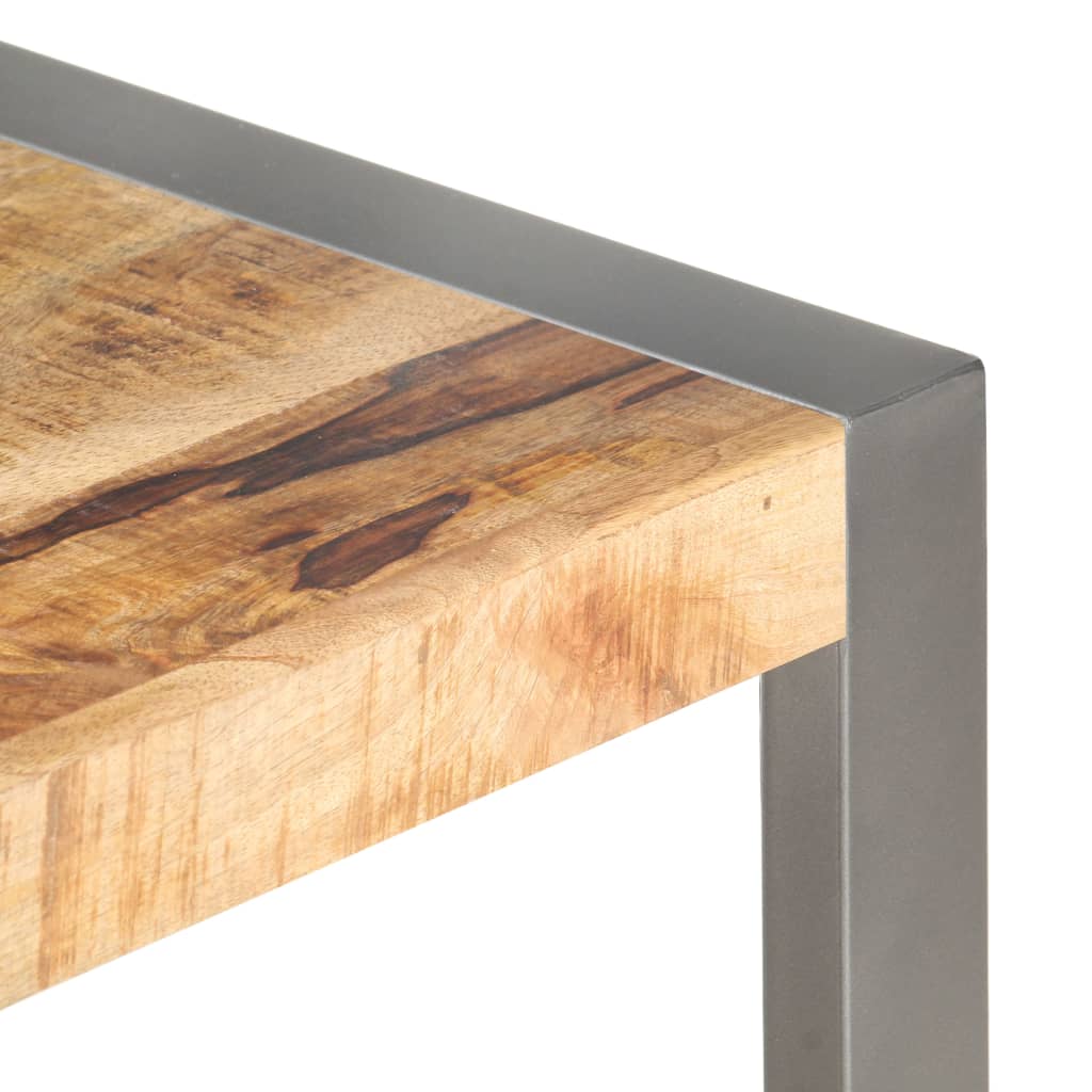 Grande Table Basse en Bois et Acier Industriel-La-Fabrique-Industrielle