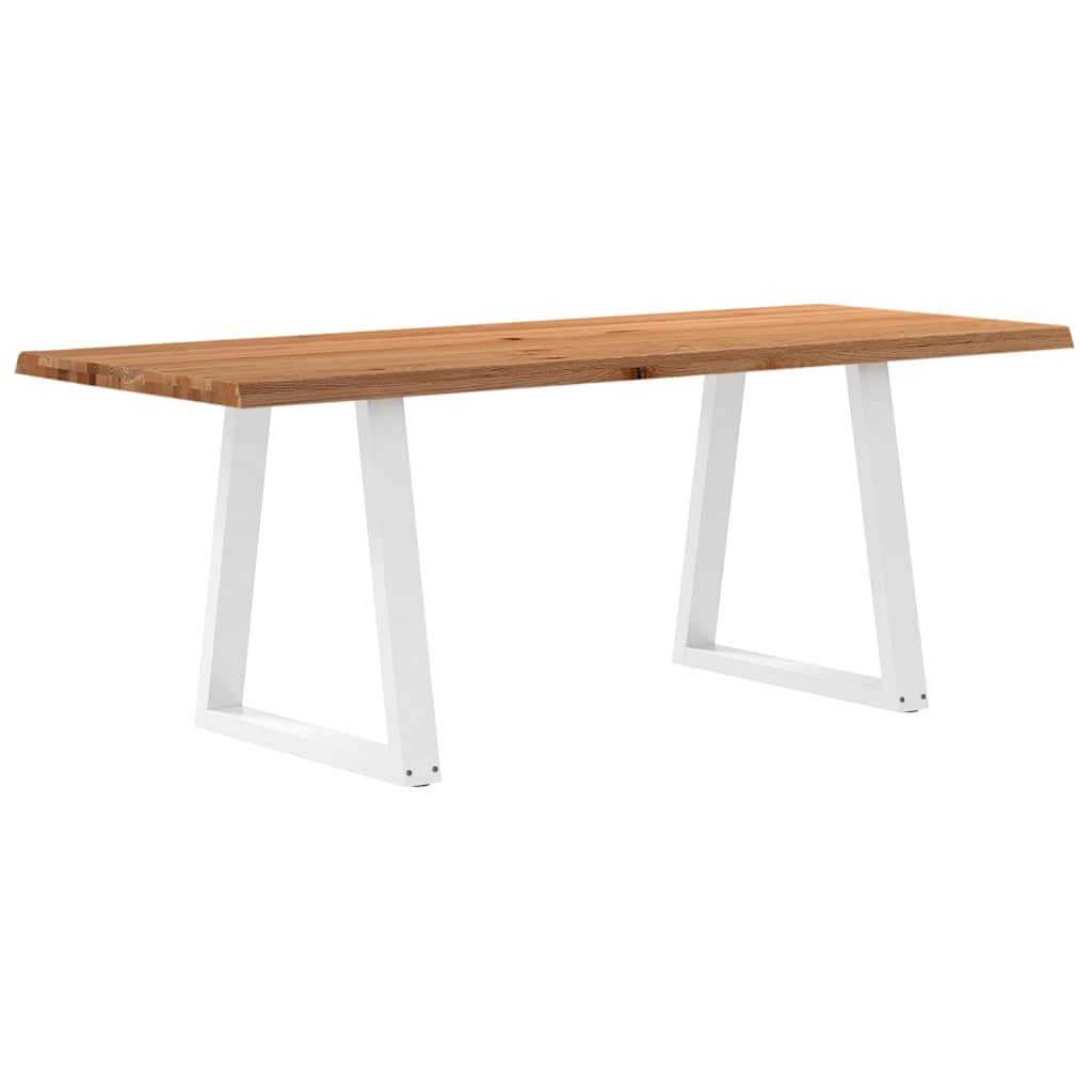 Grande Table Salle à Manger en Bois de Chêne-80 cm-200 cm-1-La-Fabrique-Industrielle