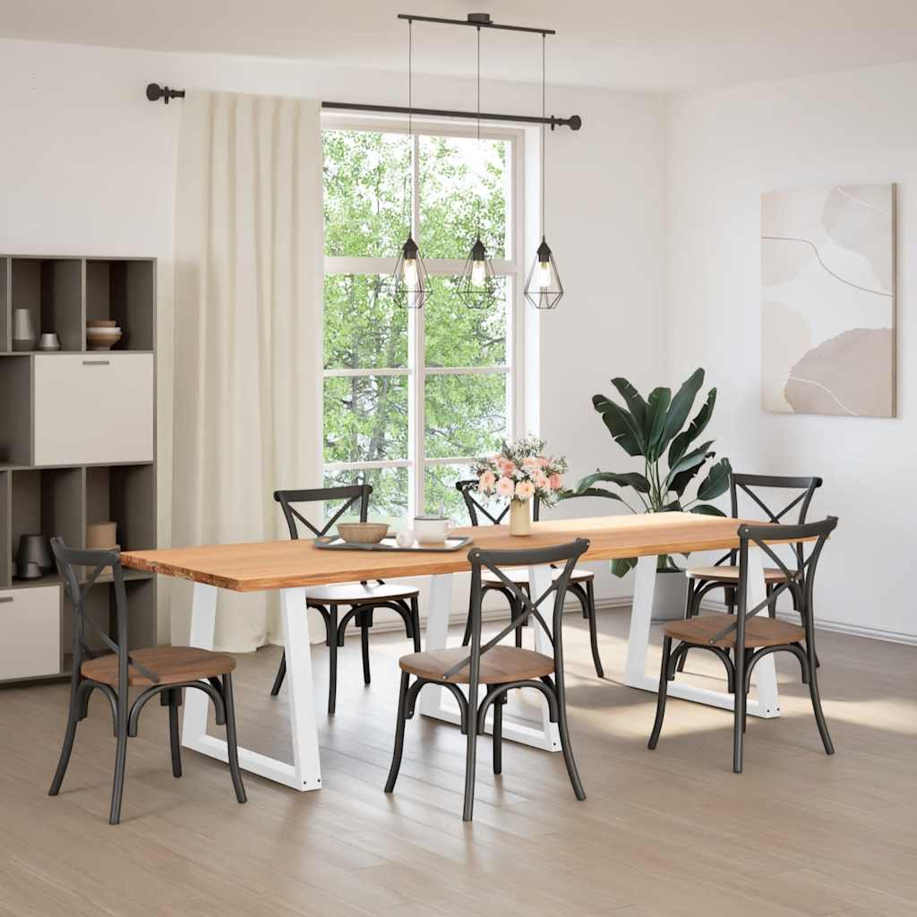 Grande Table Salle à Manger en Bois de Chêne-La-Fabrique-Industrielle