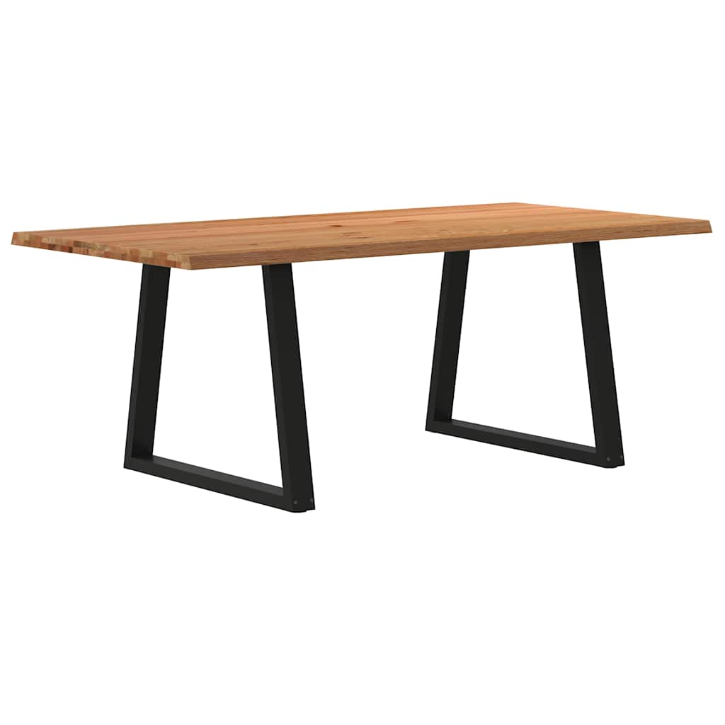 Grande Table à Manger Industrielle en Bois et Métal Noir-100 cm-200 cm-1-La-Fabrique-Industrielle