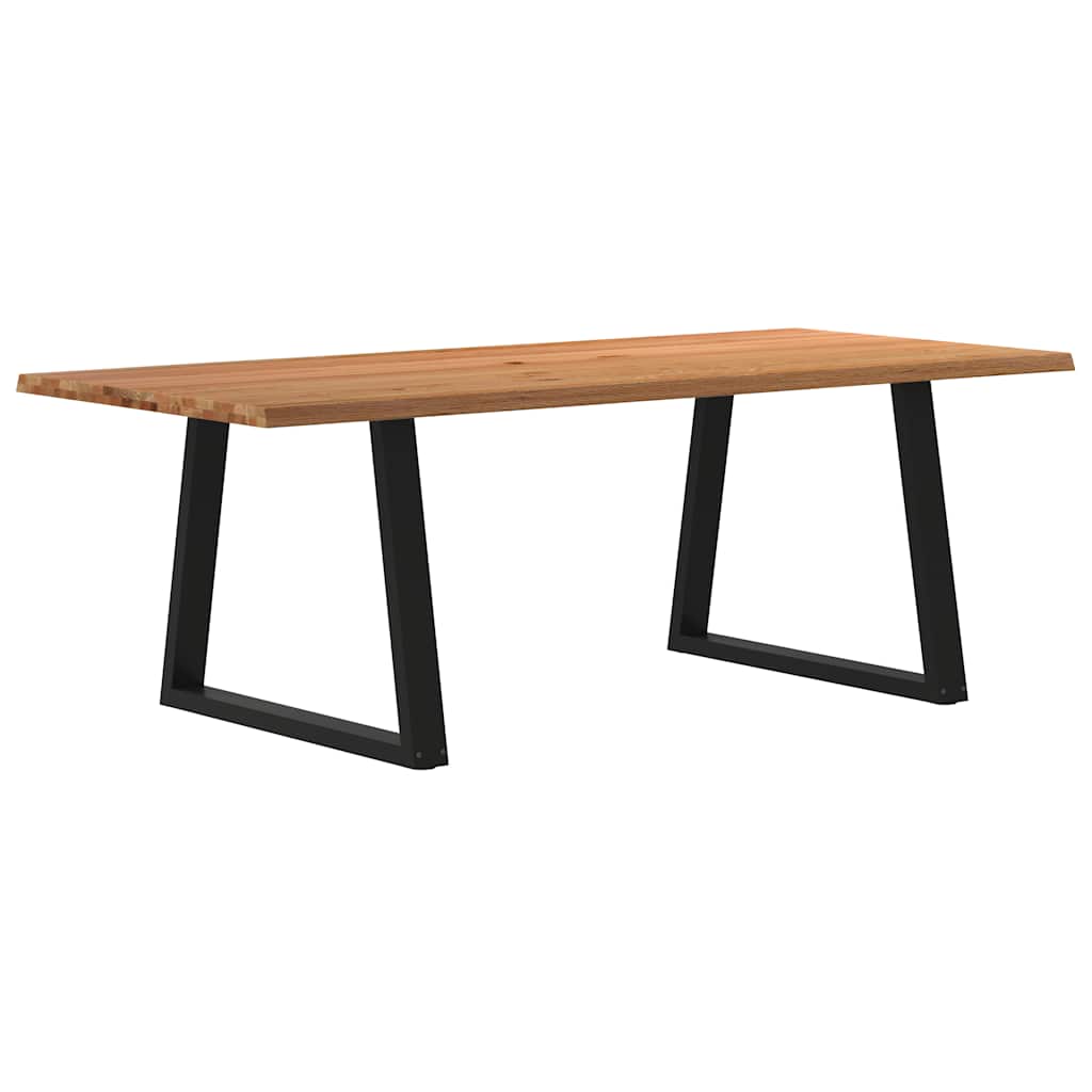 Grande Table à Manger Industrielle en Bois et Métal Noir-100 cm-220 cm-1-La-Fabrique-Industrielle