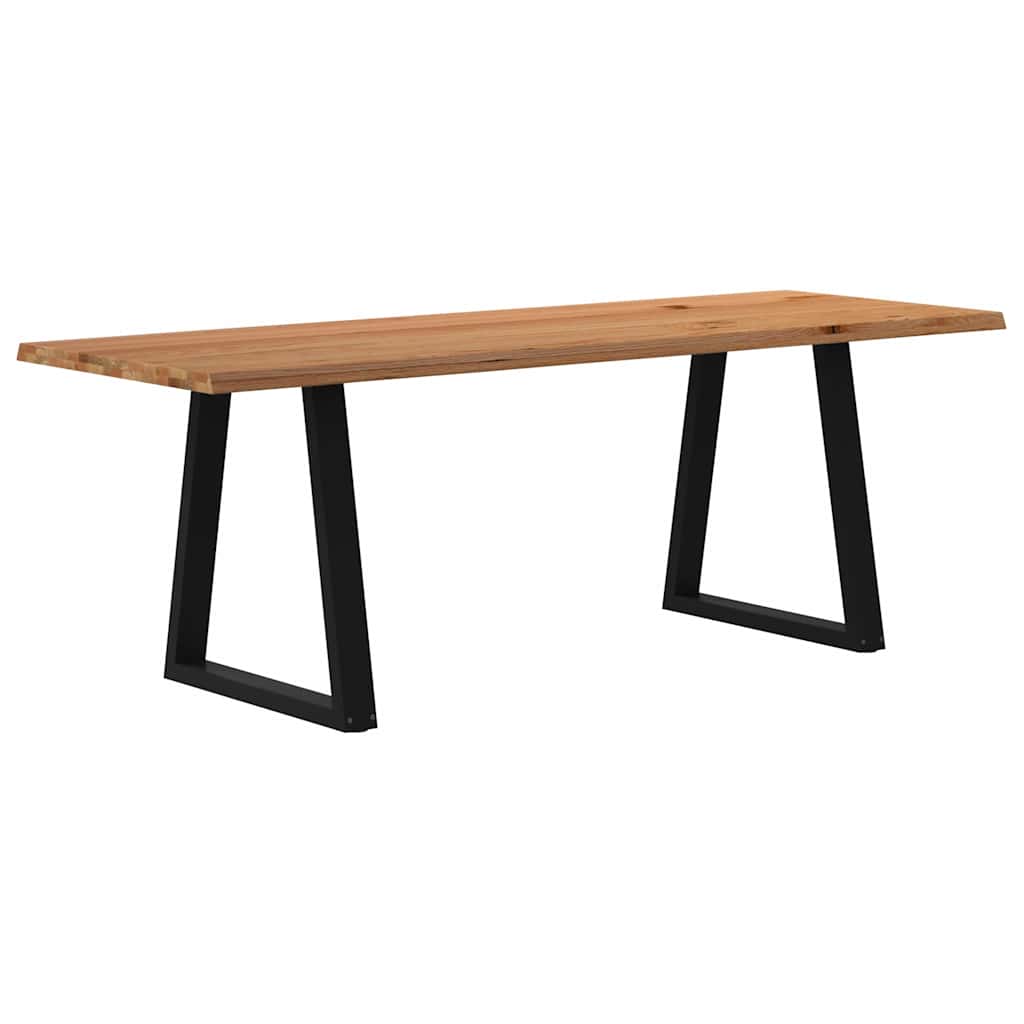 Grande Table à Manger Industrielle en Bois et Métal Noir-80 cm-220 cm-1-La-Fabrique-Industrielle