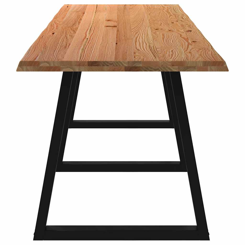 Grande Table à Manger Industrielle en Bois et Métal Noir-La-Fabrique-Industrielle
