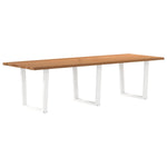 Grande Table en Bois Clair au Design Naturel-100 cm-280 cm-1-La-Fabrique-Industrielle