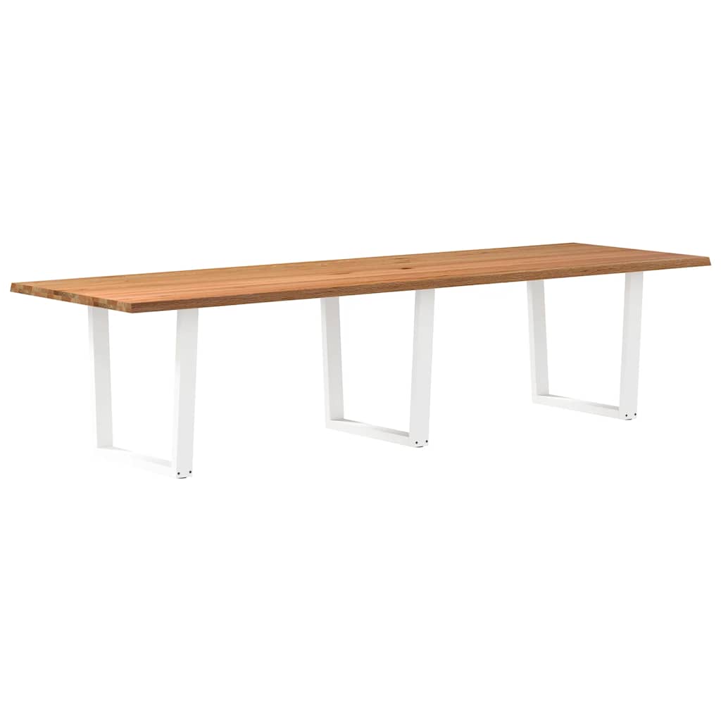 Grande Table en Bois Clair au Design Naturel-100 cm-320 cm-1-La-Fabrique-Industrielle