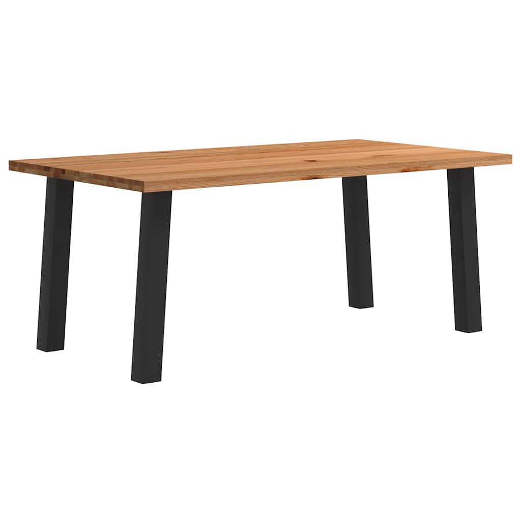 Grande Table en Bois Massif et Chêne Naturel-100 cm-180 cm-1-La-Fabrique-Industrielle