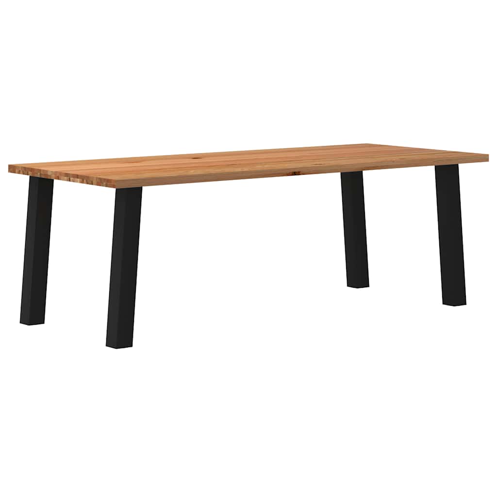 Grande Table en Bois Massif et Chêne Naturel-100 cm-240 cm-1-La-Fabrique-Industrielle