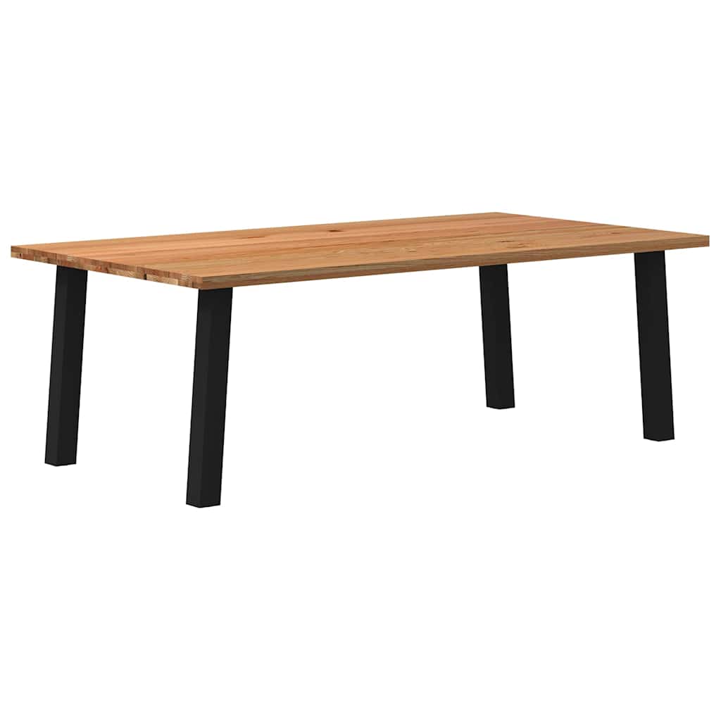 Grande Table en Bois Massif et Chêne Naturel-120 cm-220 cm-1-La-Fabrique-Industrielle