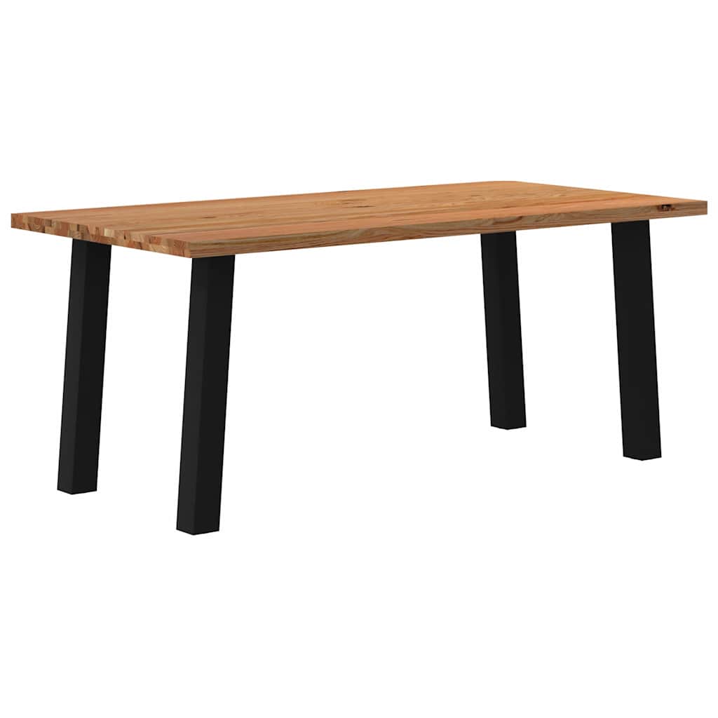 Grande Table en Bois Massif et Chêne Naturel-90 cm-180 cm-1-La-Fabrique-Industrielle