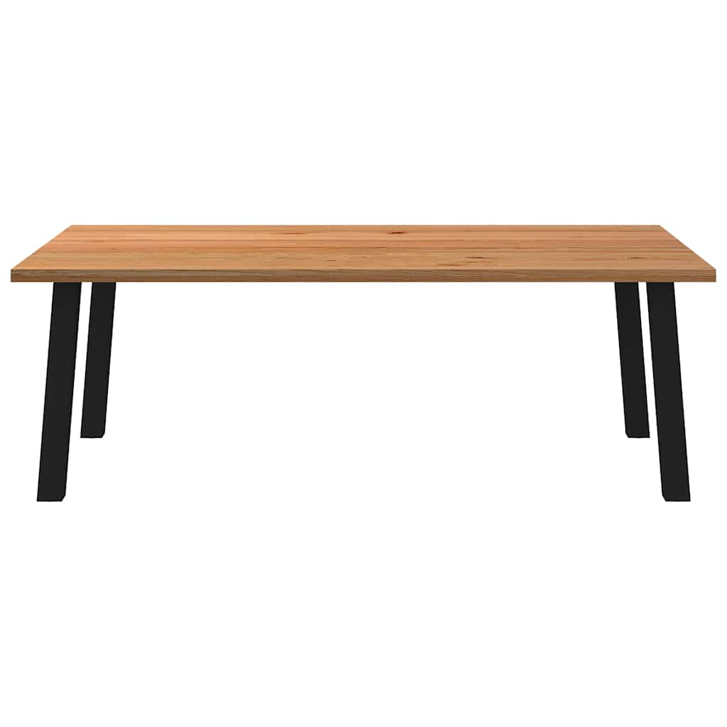 Grande Table en Bois Massif et Chêne Naturel-La-Fabrique-Industrielle