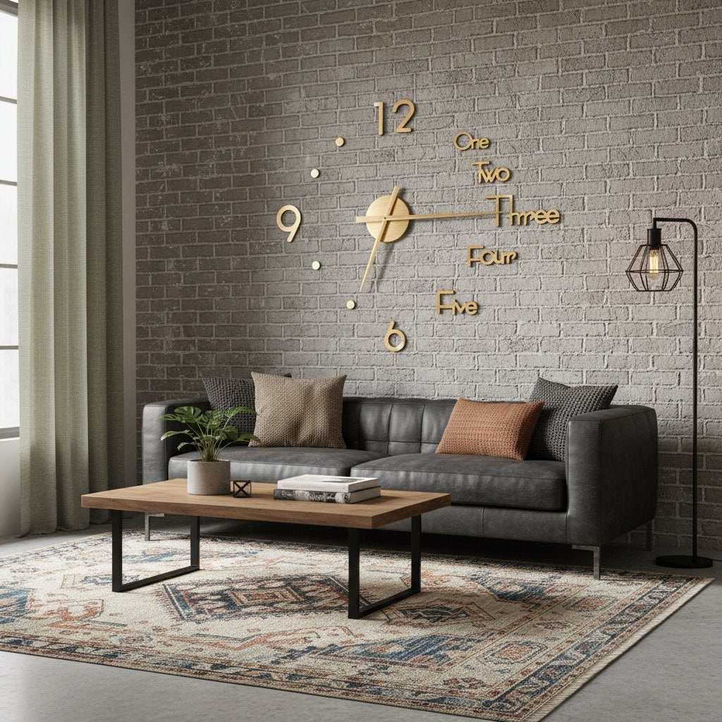 Grande Horloge Murale Industrielle 100 cm