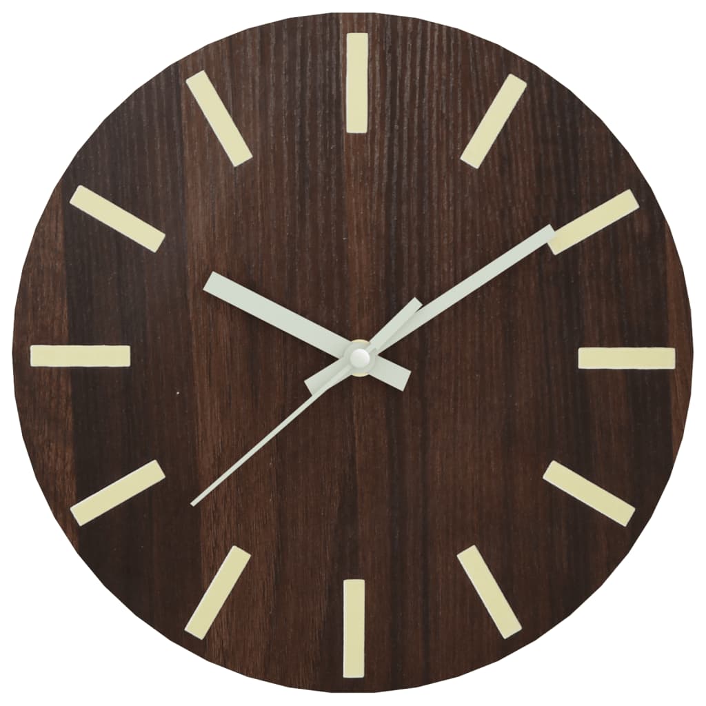 Horloge Industrielle en Bois à Aiguilles Lumineuses-La-Fabrique-Industrielle