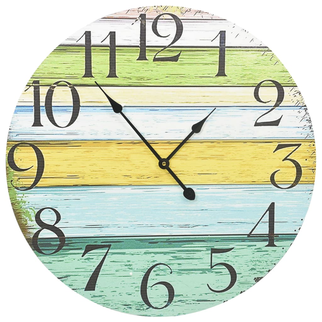 Horloge Murale Industrielle Colorée-La-Fabrique-Industrielle